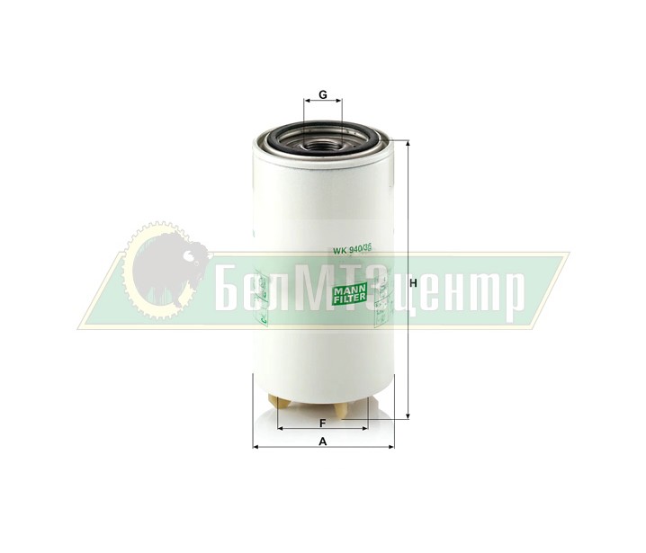 Фильтр топливный КАМАЗ,ПАЗ грубой очистки (MANN) WK940/36x, FS 1242 ...